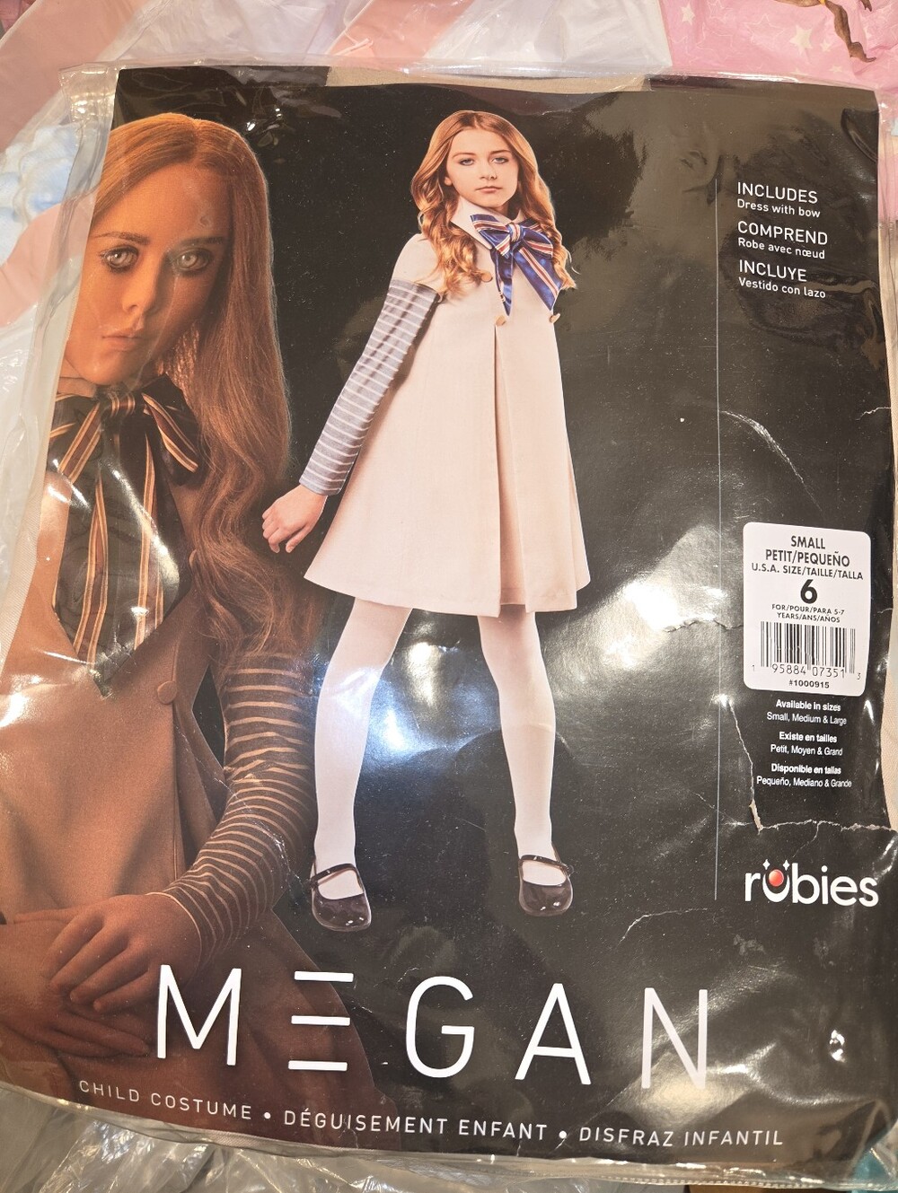 Megan Child Costume Dress with Bow - Picture 2 of 6